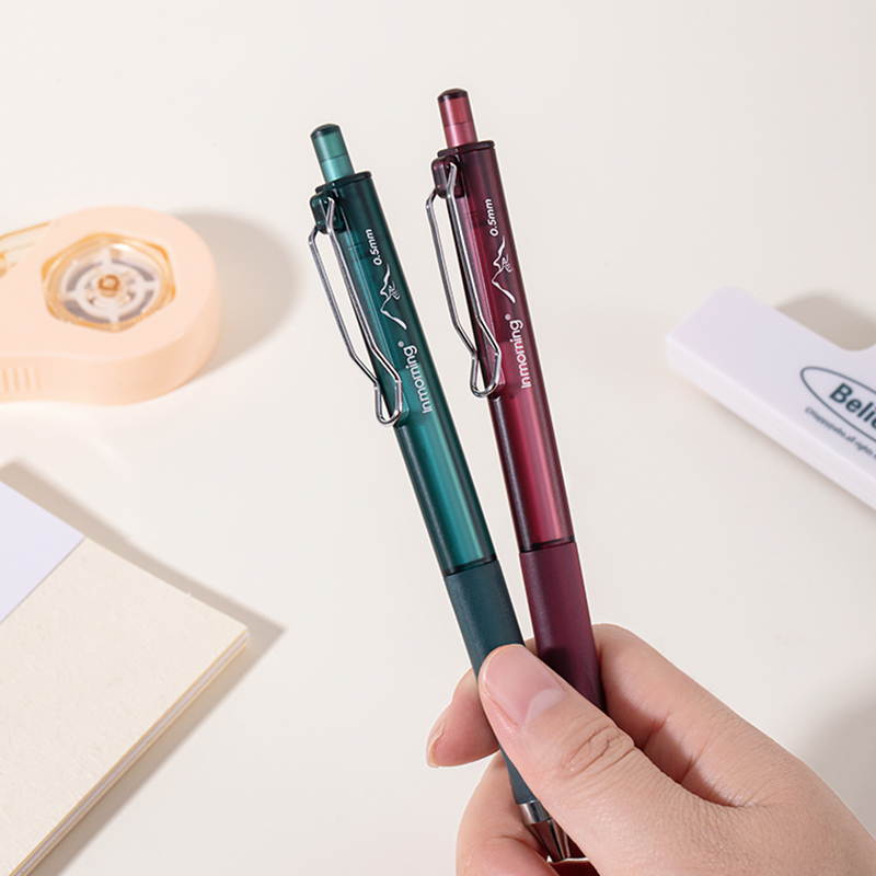 Pentel Pen Energel - 3 ชิ้น/กล่อง ปากกาเจลแบบกดโทนสีเข้ม จุดศูนย์ถ่วงต่ำ หัวปากกา ST