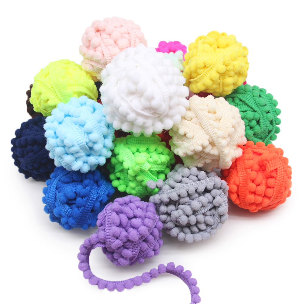 Fringe Ribbon Sewing - 2 หลา Pom Pom Trim Ball