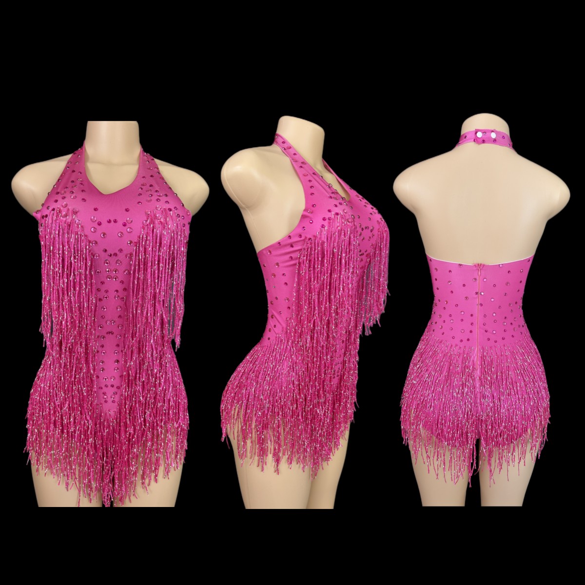 บอดี้สูทประดับพู่ประดับพลอยเที - Rhinestone Banding Trim บทวิจารณ์และราคา