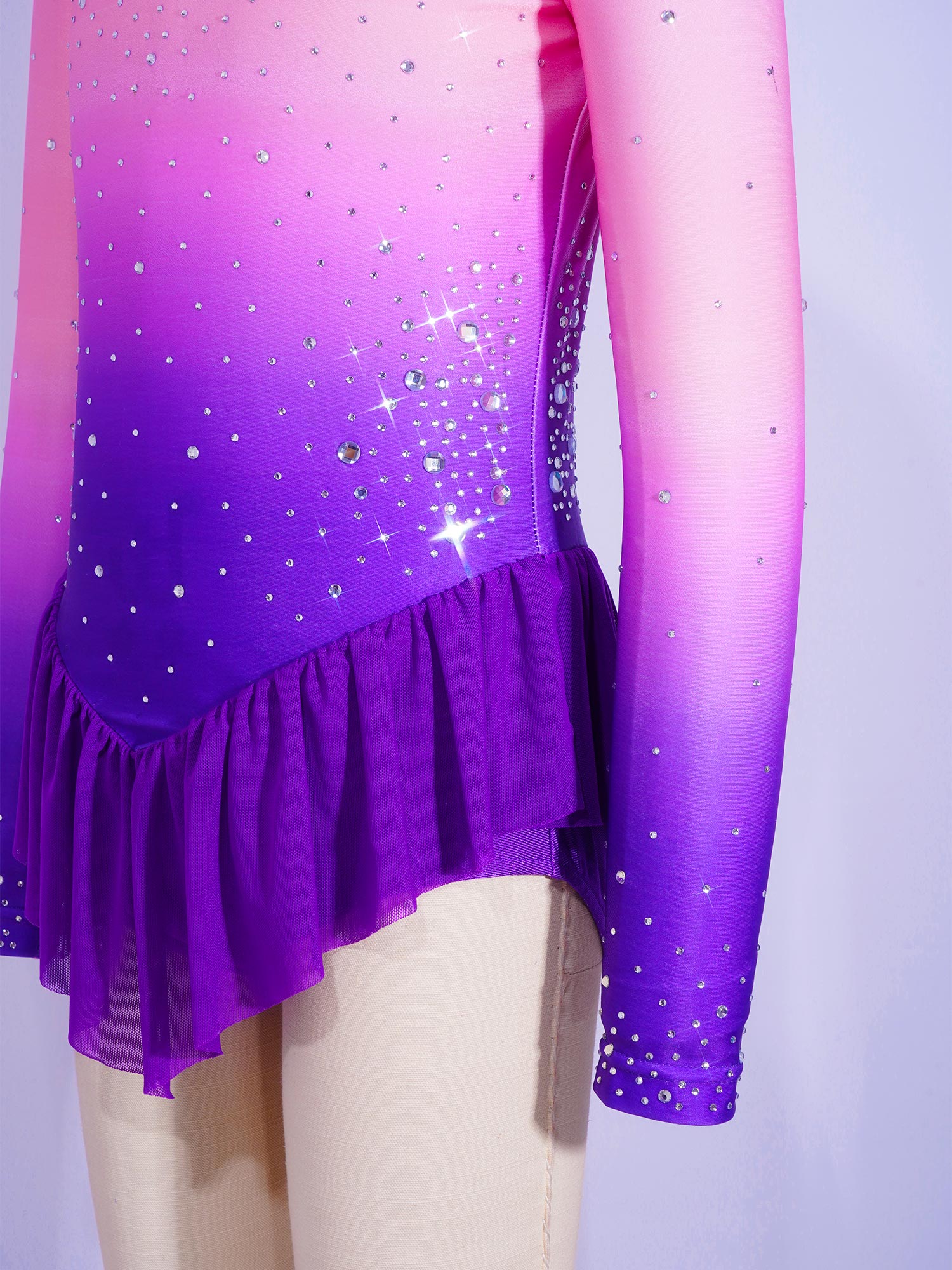 ชุดยิมนาสติกลีลาสำหรับเด็กผู้ห - Rhinestone Banding Trim บทวิจารณ์และราคา
