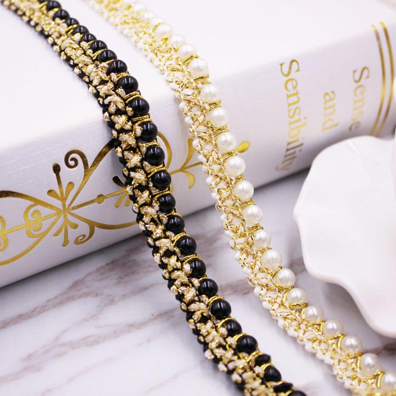 ริบบิ้นลูกไม้ไข่มุกพร้อมพู่ตกแ - Fringe Ribbon Sewing บทวิจารณ์และราคา