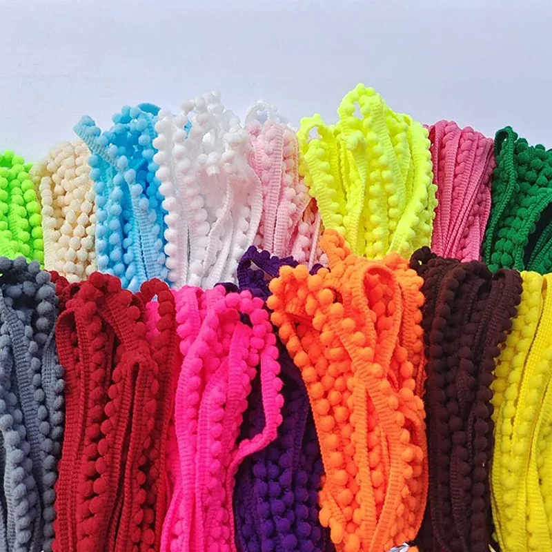 ริบบิ้นลูกบอลขนสัตว์ขนาด 5/10  - Fringe Ribbon Sewing บทวิจารณ์และราคา