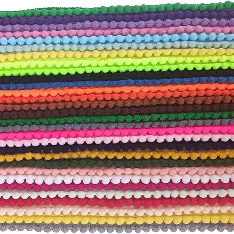 ริบบิ้นลูกบอลขนสัตว์ขนาด 5/10  - Fringe Ribbon Sewing บทวิจารณ์และราคา